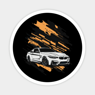 Bmw M4 F82 Vintage Car Art Magnet